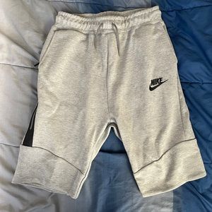 Nike Boys Tech Fleece Shorts “Grey”